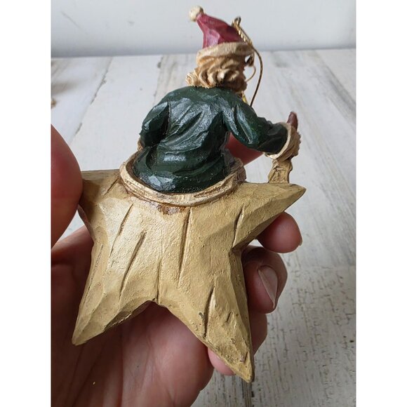 Vintage applause Santa star painting ornament unique Xmas tree - Picture 5 of 9